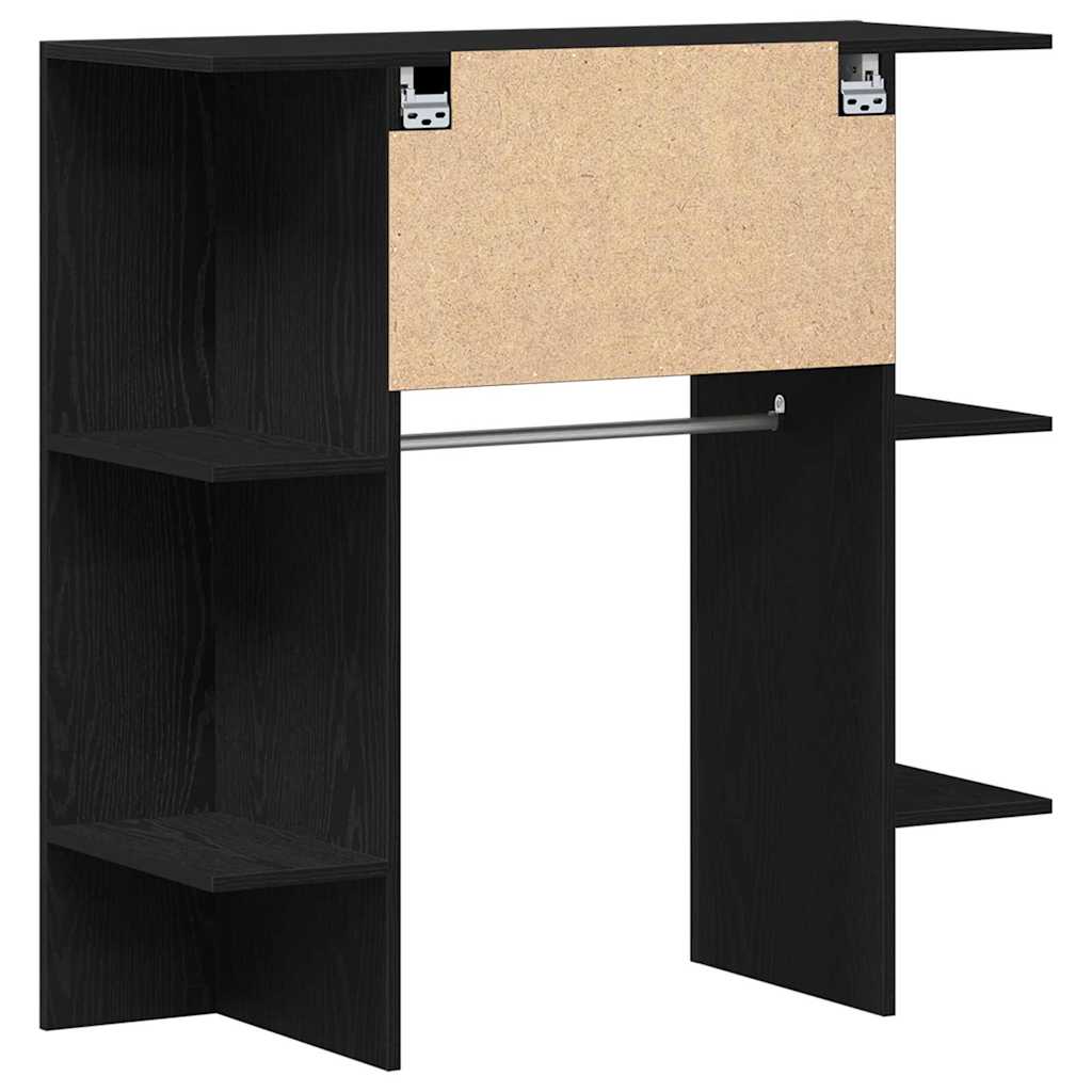 Gabinete de pasillo con estante Roble Negro 97,5 x 37 x 99 cm
