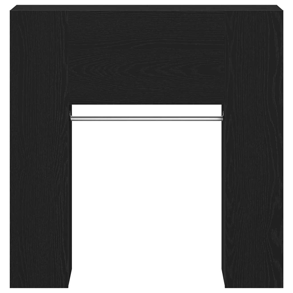 Gabinete de pasillo con estante Roble Negro 97,5 x 37 x 99 cm