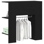 Gabinete de pasillo con estante Roble Negro 97,5 x 37 x 99 cm