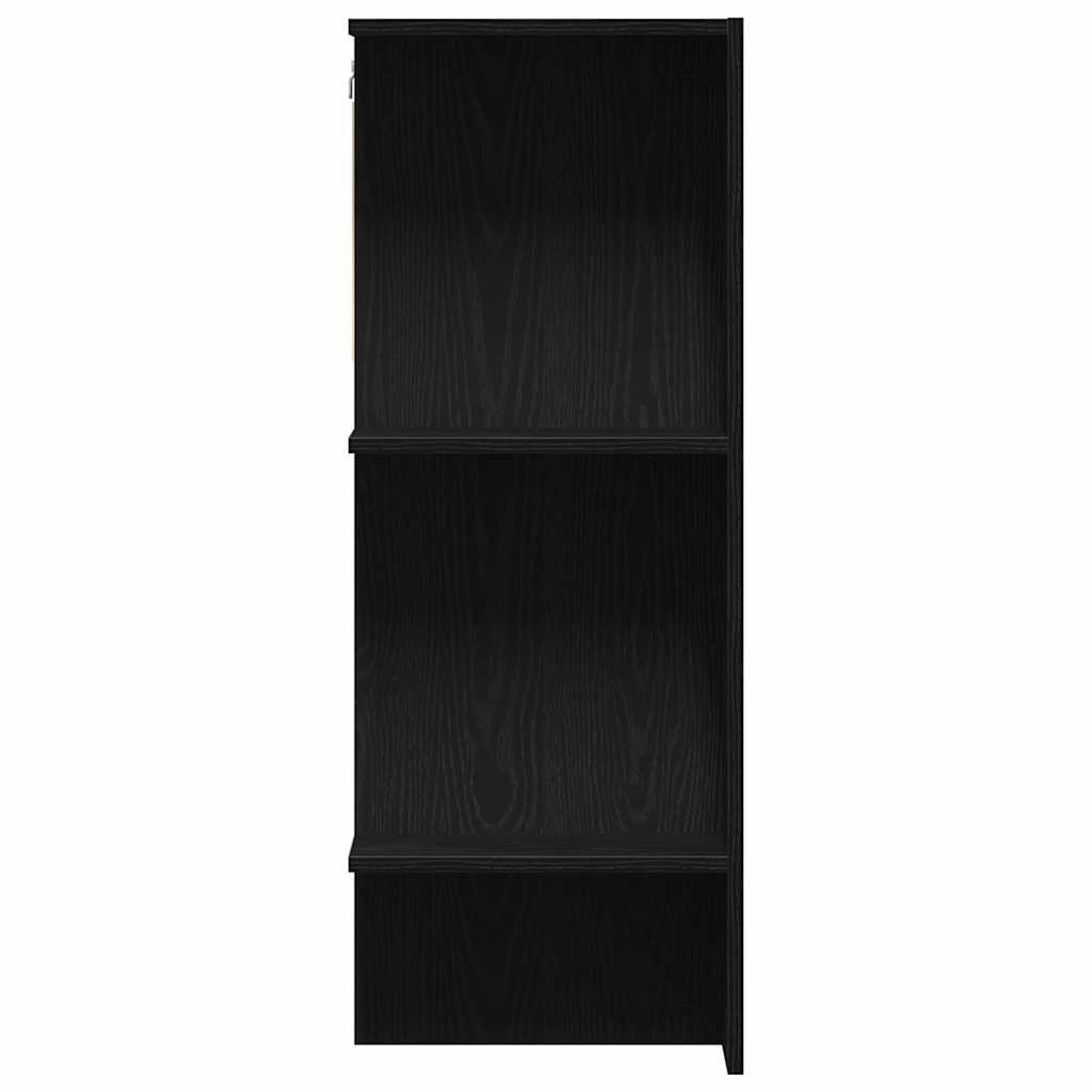 Gabinete de pasillo con estante Roble Negro 97,5 x 37 x 99 cm