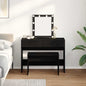Taburete de vestidor Roble negro 70 x 35 x 45 cm