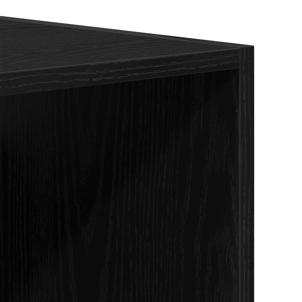 Armario de pared colgante Roble Negro 69,5 x 32,5 x 90 cm