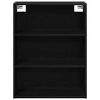 Armario de pared colgante Roble Negro 69,5 x 32,5 x 90 cm
