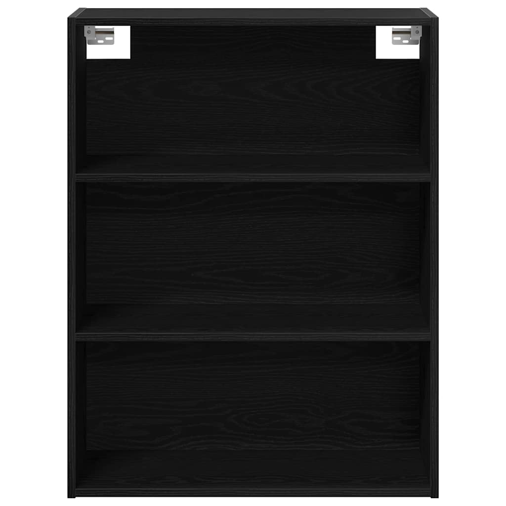 Armario de pared colgante Roble Negro 69,5 x 32,5 x 90 cm