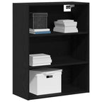 Armario de pared colgante Roble Negro 69,5 x 32,5 x 90 cm