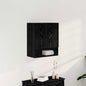 Mueble de pared Montaje en la pared Roble Negro 60 x 30 x 70 cm