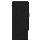 Mueble de pared Montaje en la pared Roble Negro 60 x 30 x 70 cm