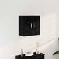 Mueble de pared Montaje en la pared Roble Negro 60 x 30 x 60 cm