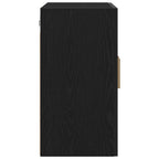 Mueble de pared Montaje en la pared Roble Negro 60 x 30 x 60 cm