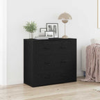 Vitrina Roble Negro 80 x 33 x 70 cm Madera contrachapada