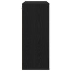 Mueble de pared con estante Roble Negro 80 x 33 x 80 cm