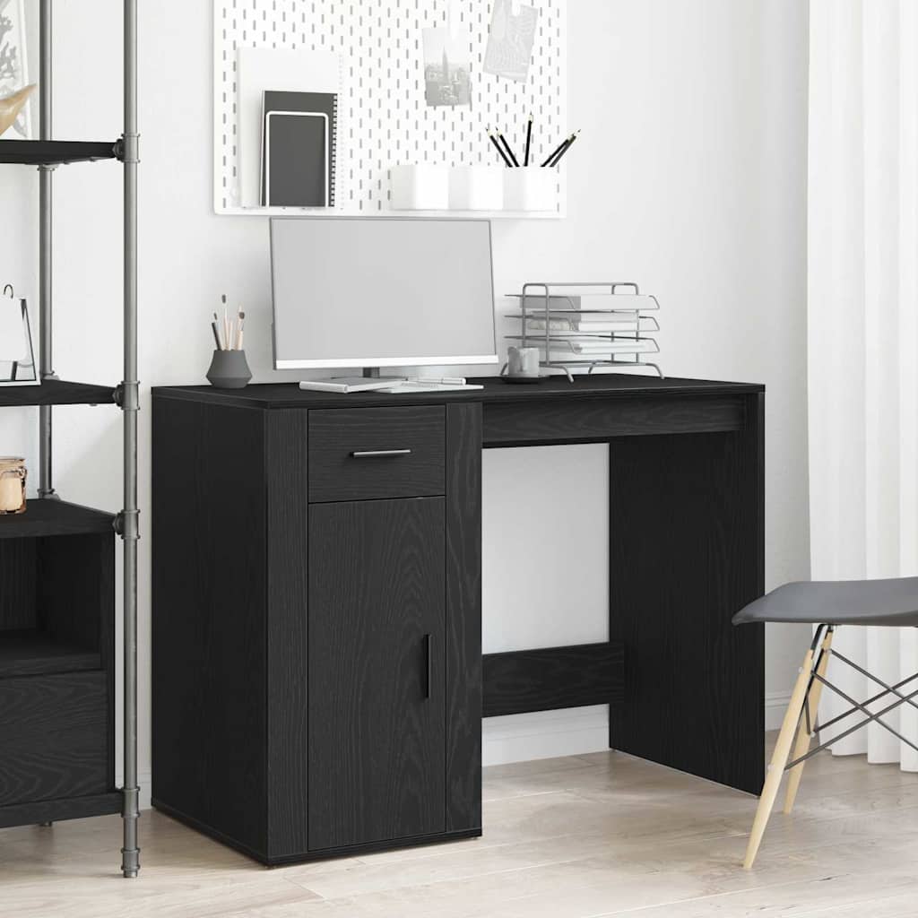 Glossy White Engineered Wood Desk