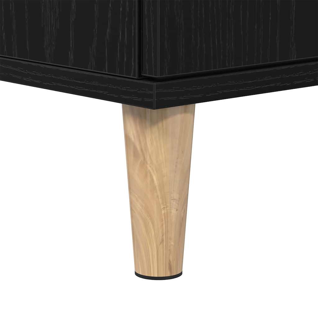 Gabinete de Lavabo para Baño Roble Negro 58 x 33 x 60 cm