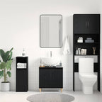 Gabinete de Lavabo para Baño Roble Negro 58 x 33 x 60 cm
