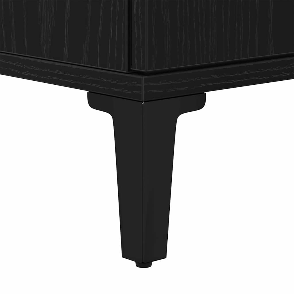 Gabinete de Lavabo para Baño Roble Negro 58 x 33 x 60 cm