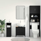 Gabinete de Lavabo para Baño Roble Negro 58 x 33 x 60 cm