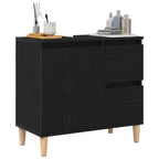 Gabinete de Baño con cajón Roble Negro 65 x 33 x 60 cm