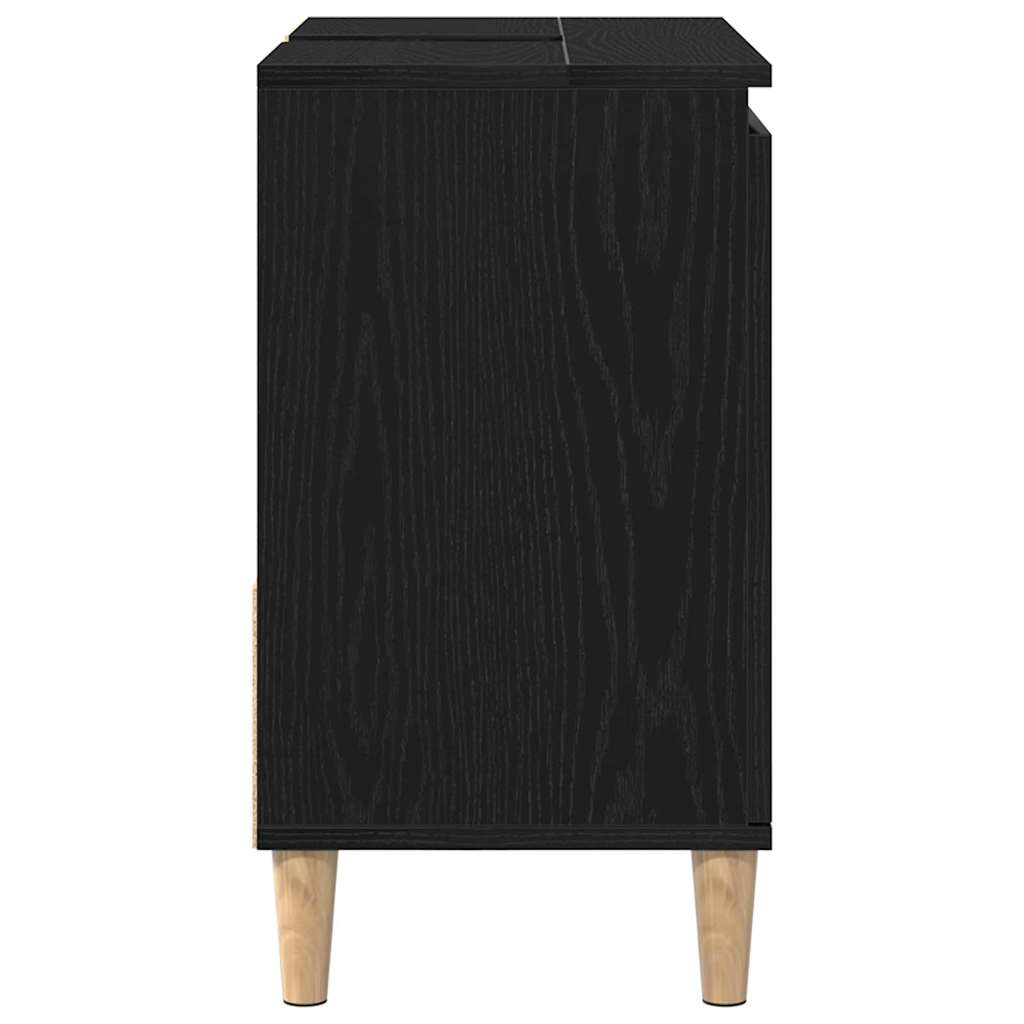 Gabinete de Baño con cajón Roble Negro 65 x 33 x 60 cm
