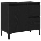Gabinete de Baño con cajón Roble Negro 65 x 33 x 60 cm