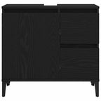 Gabinete de Baño con cajón Roble Negro 65 x 33 x 60 cm