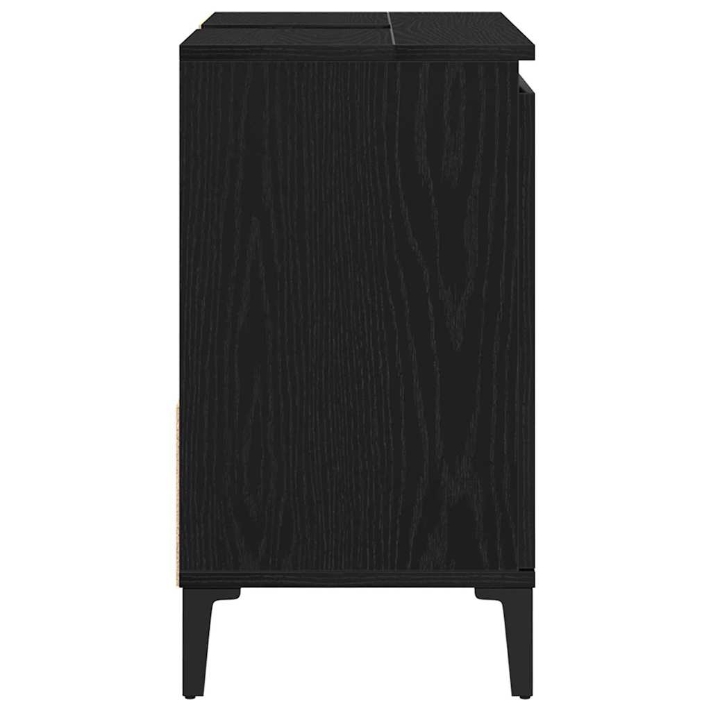 Gabinete de Baño con cajón Roble Negro 65 x 33 x 60 cm