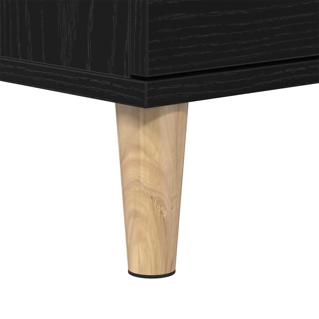 Gabinete de Lavabo para Baño Roble Negro 80 x 33 x 60 cm