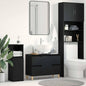 Black Oak Bathroom Vanity Unit 80 x 33 x 60 cm