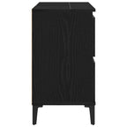 Gabinete de Lavabo para Baño Roble Negro 80 x 33 x 60 cm