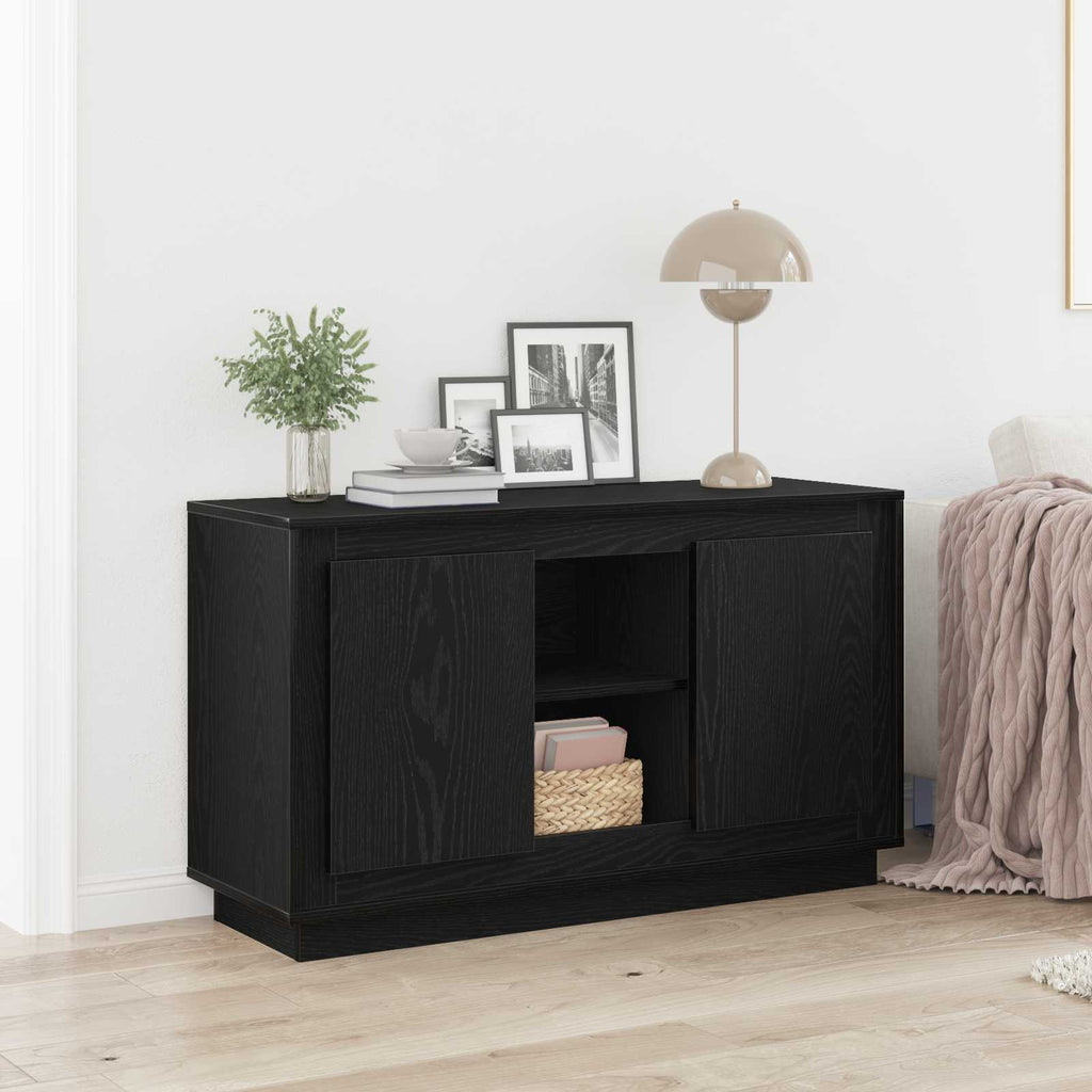 Vitrina Roble Negro 102 x 35 x 60 cm Madera contrachapada