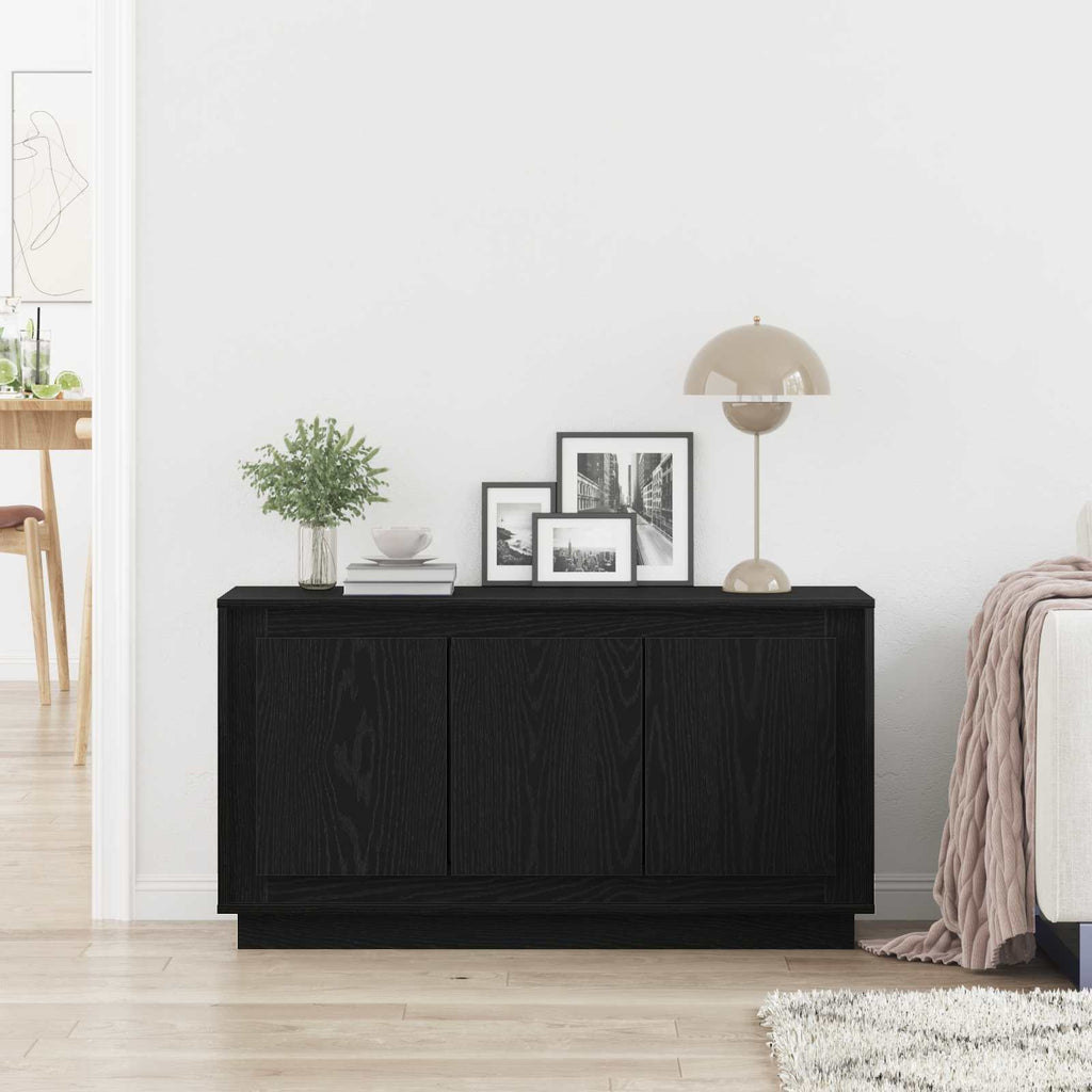 Vitrina Roble Negro 102 x 35 x 55 cm Madera contrachapada