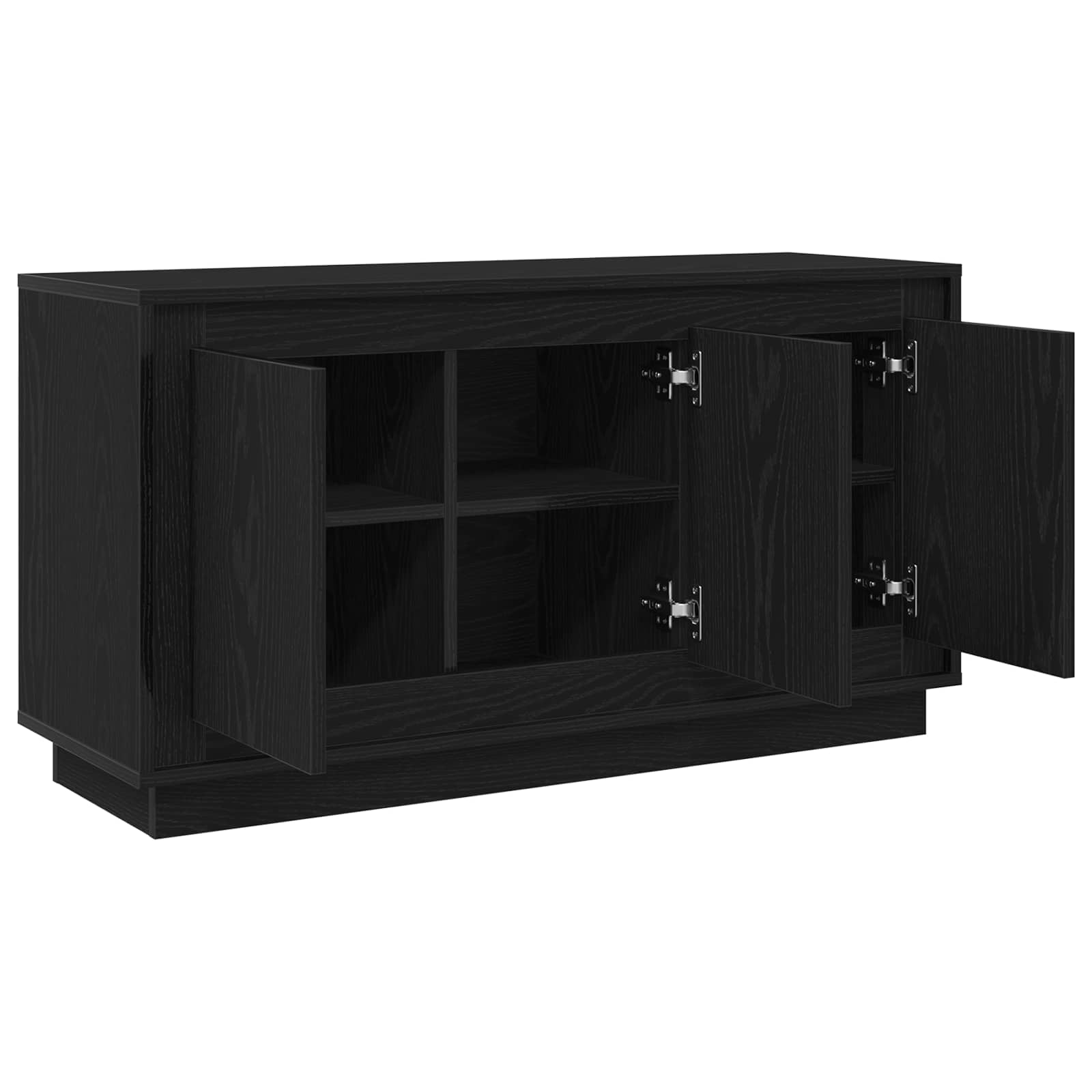 Vitrina Roble Negro 102 x 35 x 55 cm Madera contrachapada