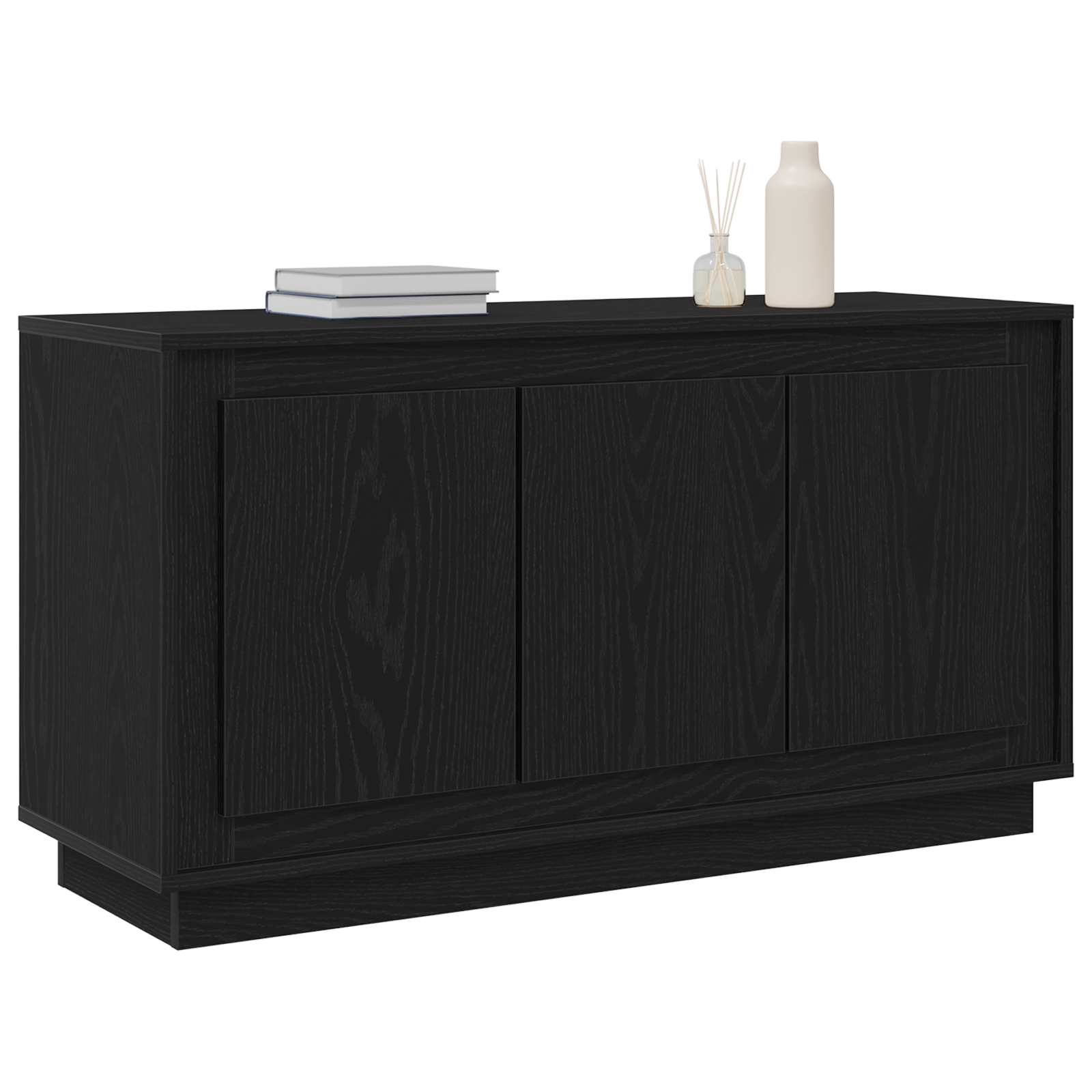 Vitrina Roble Negro 102 x 35 x 55 cm Madera contrachapada