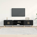 Gabinete de TV Roble Negro 180 x 31,5 x 40 cm