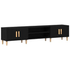 Gabinete de TV Roble Negro 180 x 31,5 x 40 cm