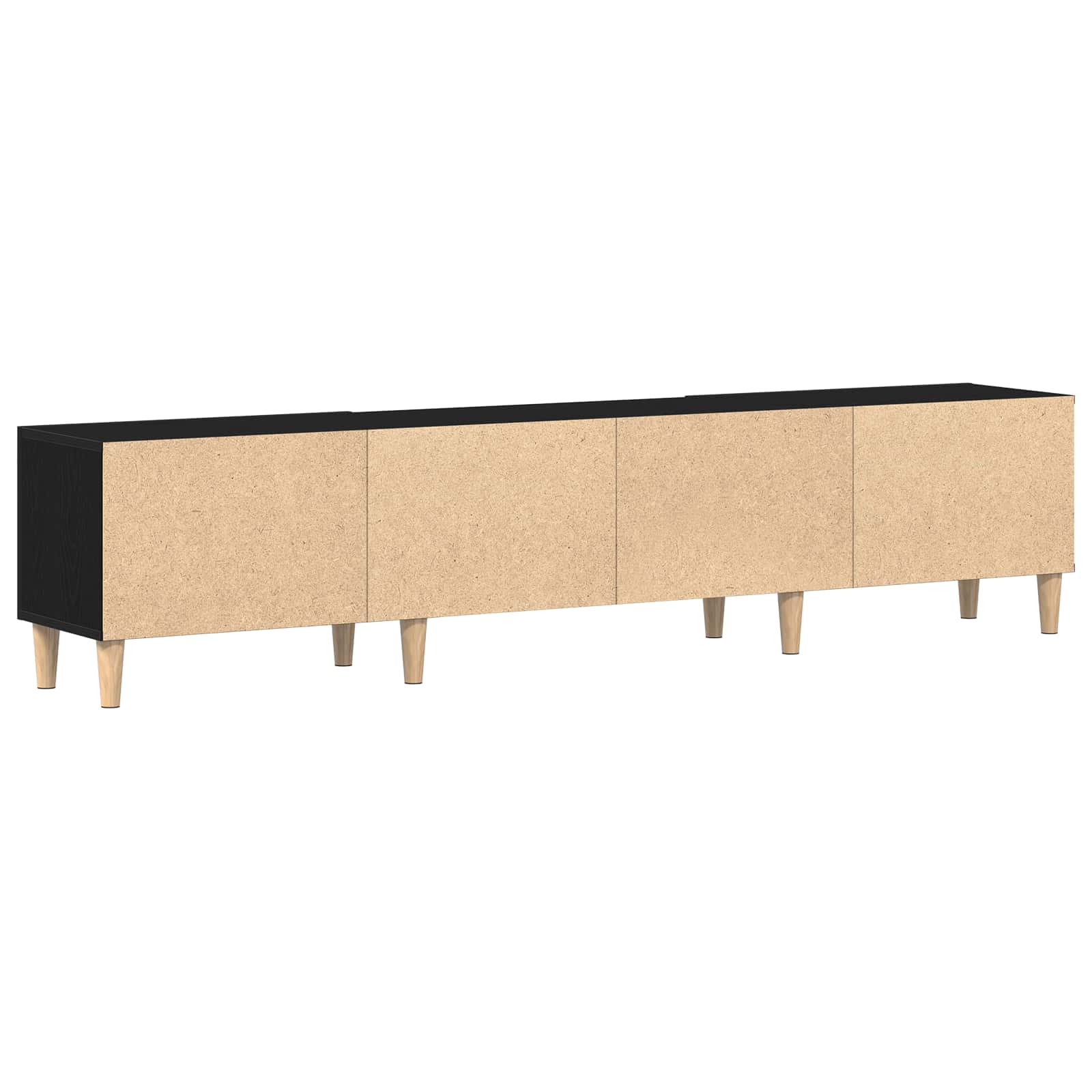 Gabinete de TV Roble Negro 180 x 31,5 x 40 cm