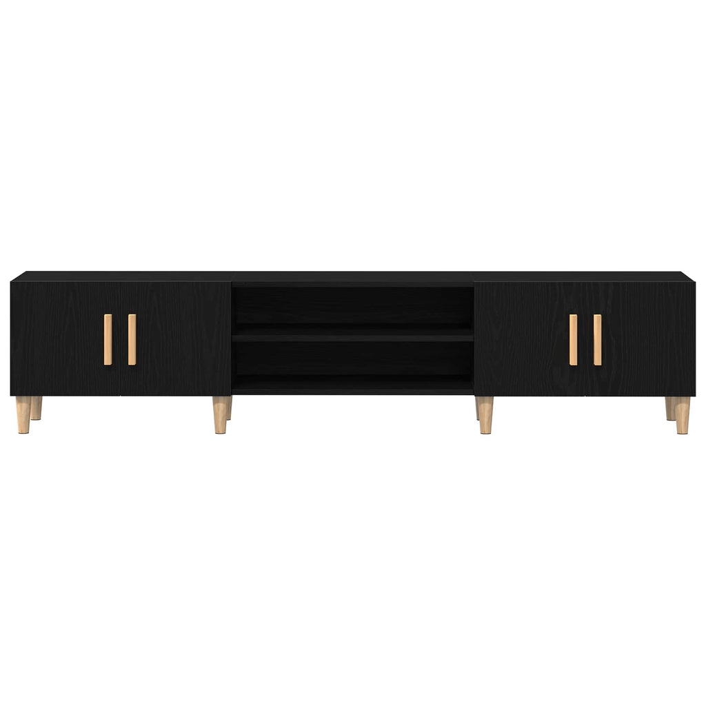 Gabinete de TV Roble Negro 180 x 31,5 x 40 cm