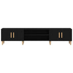 Gabinete de TV Roble Negro 180 x 31,5 x 40 cm
