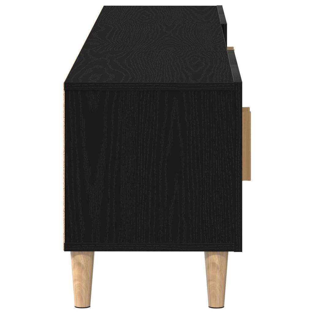 Gabinete de TV Roble Negro 180 x 31,5 x 40 cm