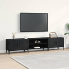 Gabinete de TV Roble Negro 180 x 31,5 x 40 cm