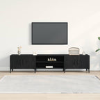 Gabinete de TV Roble Negro 180 x 31,5 x 40 cm