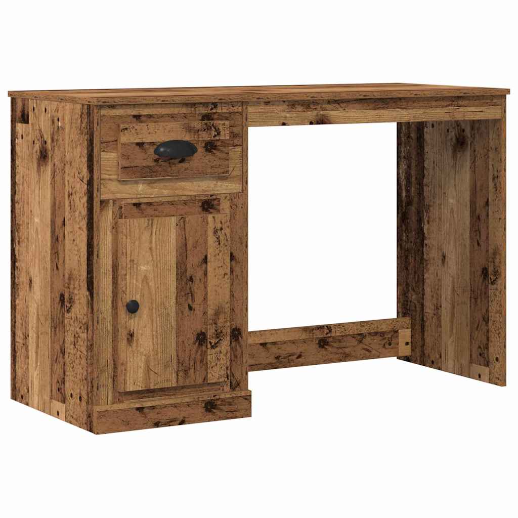 Escritorio con cajón Madera envejecida 50 x 115 x 75 cm