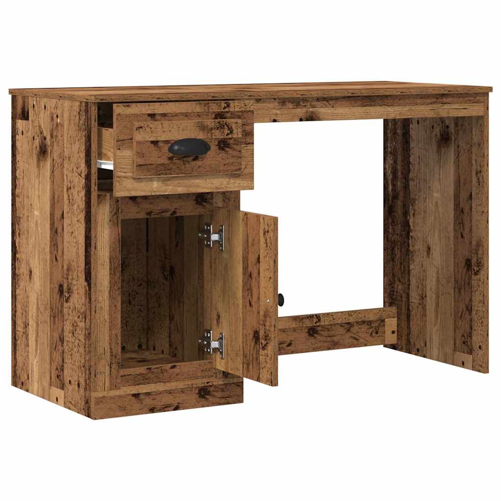 Escritorio con cajón Madera envejecida 50 x 115 x 75 cm