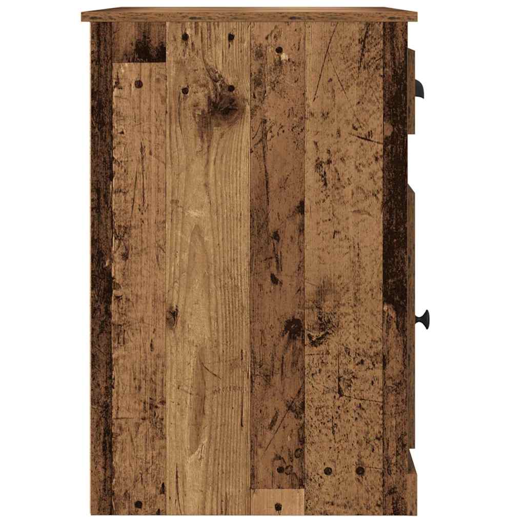 Escritorio con cajón Madera envejecida 50 x 115 x 75 cm