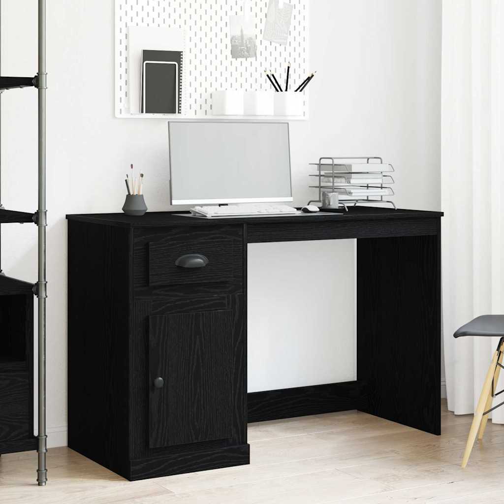 Distressed Wood Desk with Drawer 50 x 115 x 75 cm