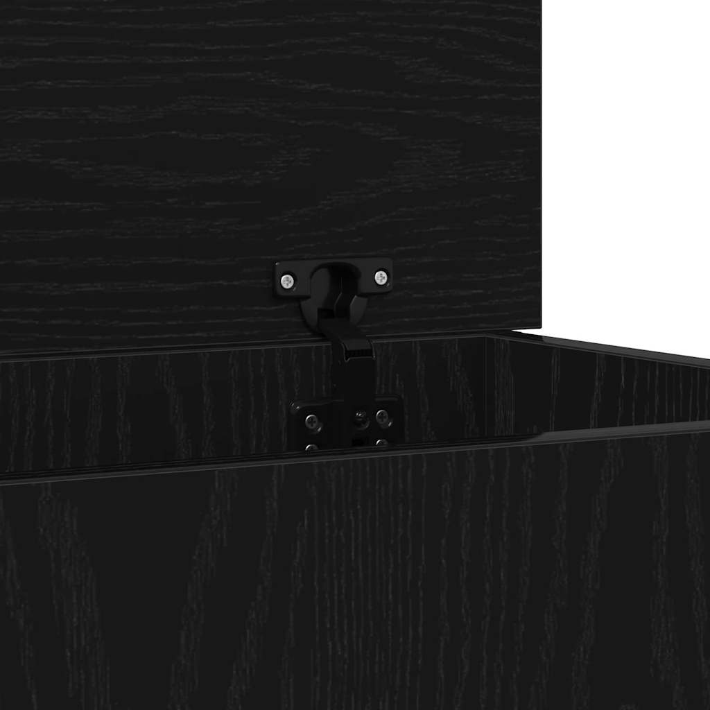 Caixa de Armazenamento Carvalho preto 50 x 30 x 28 cm