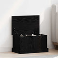 Caixa de Armazenamento Carvalho preto 50 x 30 x 28 cm