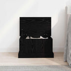 Caixa de Armazenamento Carvalho preto 50 x 30 x 28 cm
