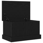 Caixa de Armazenamento Carvalho preto 50 x 30 x 28 cm