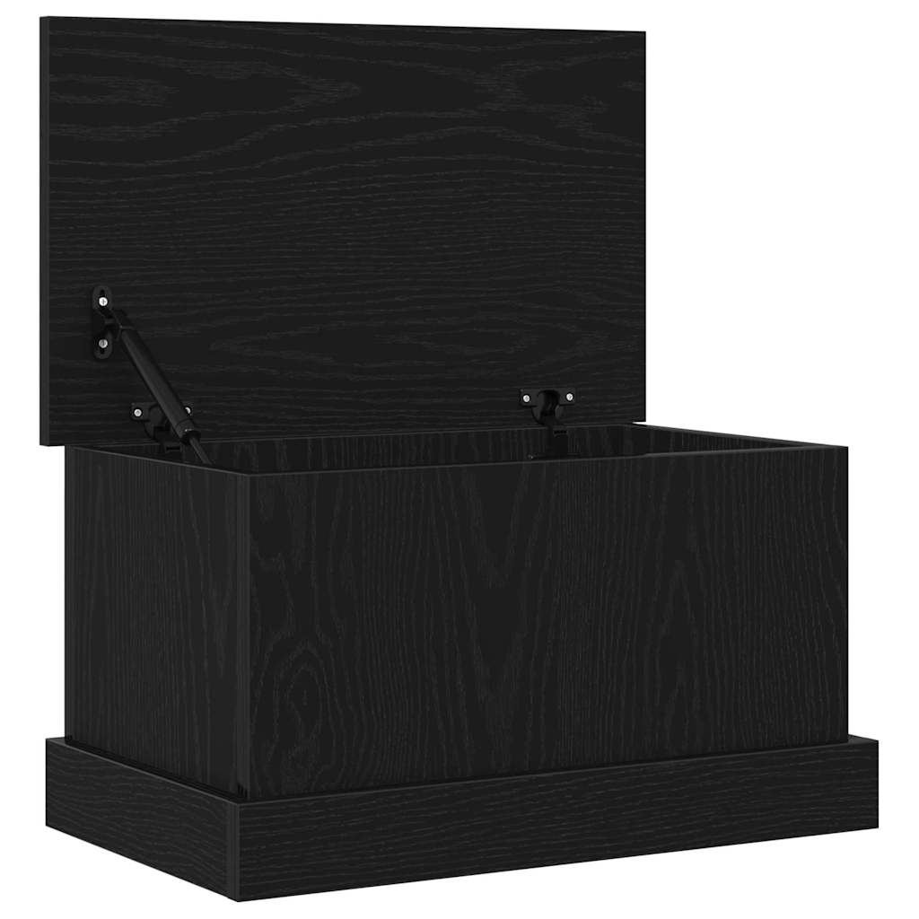 Caixa de Armazenamento Carvalho preto 50 x 30 x 28 cm