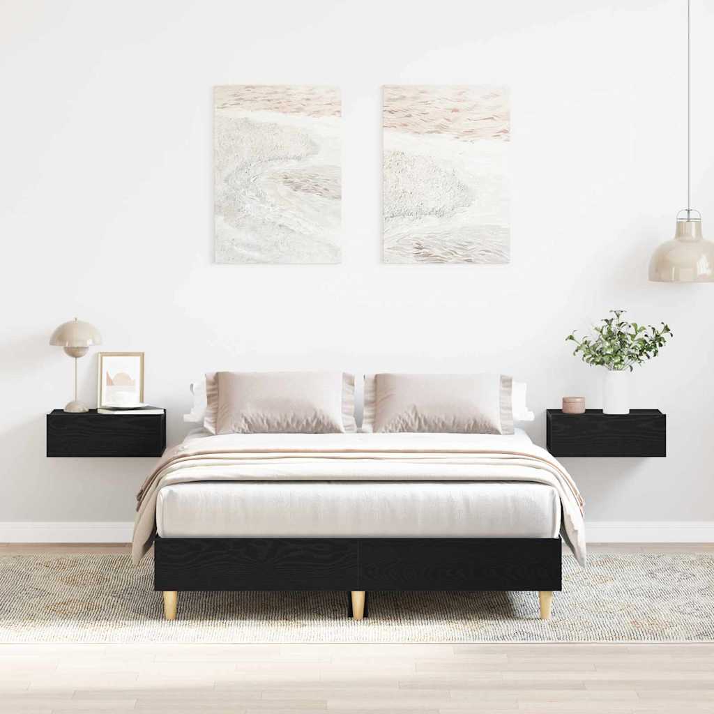 Estructura de cama 137 x 190 cm Madera de ingeniería